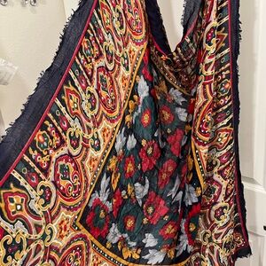 Source Unknown Vibrant Floral Scarf